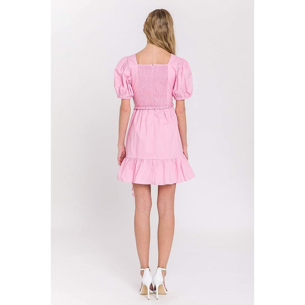 NWT English Factory pink puff sleeve mini dress - Picture 5 of 9